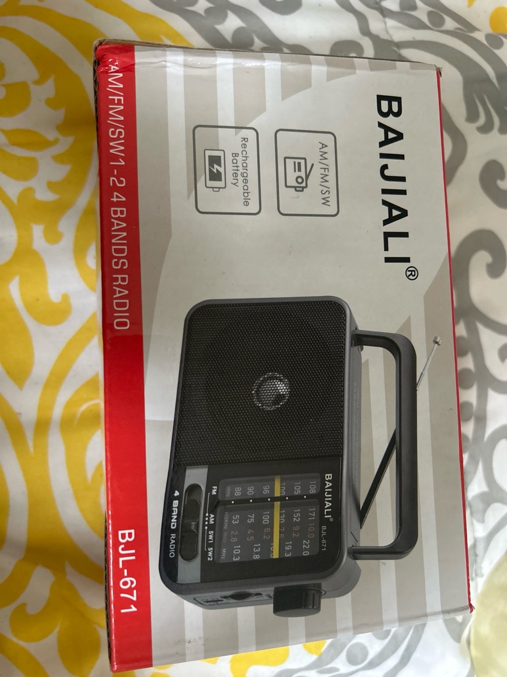 BAIJIALI Portable Shortwave Radio — AM/FM/SW, Rechargeable